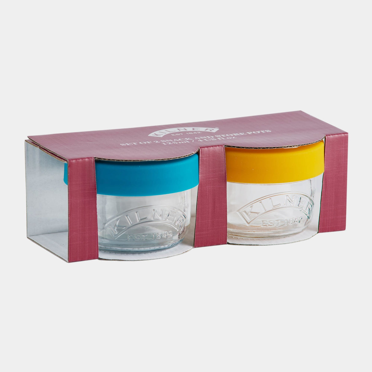 EAN 5010853270050 - Kilner 65025024 recipiente de almacenar comida Alrededor Establecer 0,125 L Azul, Transparente, Amarillo imagen 3