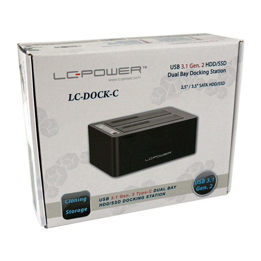Dockingstation Lc-Power Usb 3.1 1x 6,3cm Sata-Hdd/Ssd
