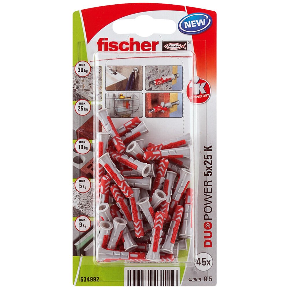 Blister 45 Tacos Duopower 5x25 534992 Fischer