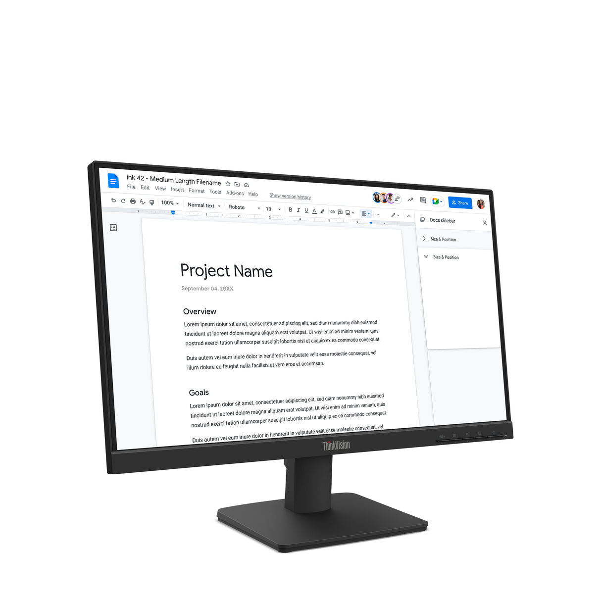 EAN 0198158439435 - Lenovo ThinkVision S22-4e pantalla para PC 54,6 cm (21.5") 1920 x 1080 Pixeles Full HD LED Negro imagen 4