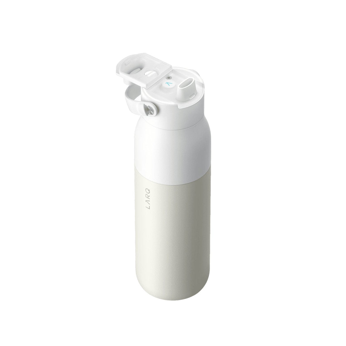Larq Purevis 2 Uso Diario, Fitness, Senderismo, Deportes 1000 Ml Acero Inoxidable Beige, Blanco