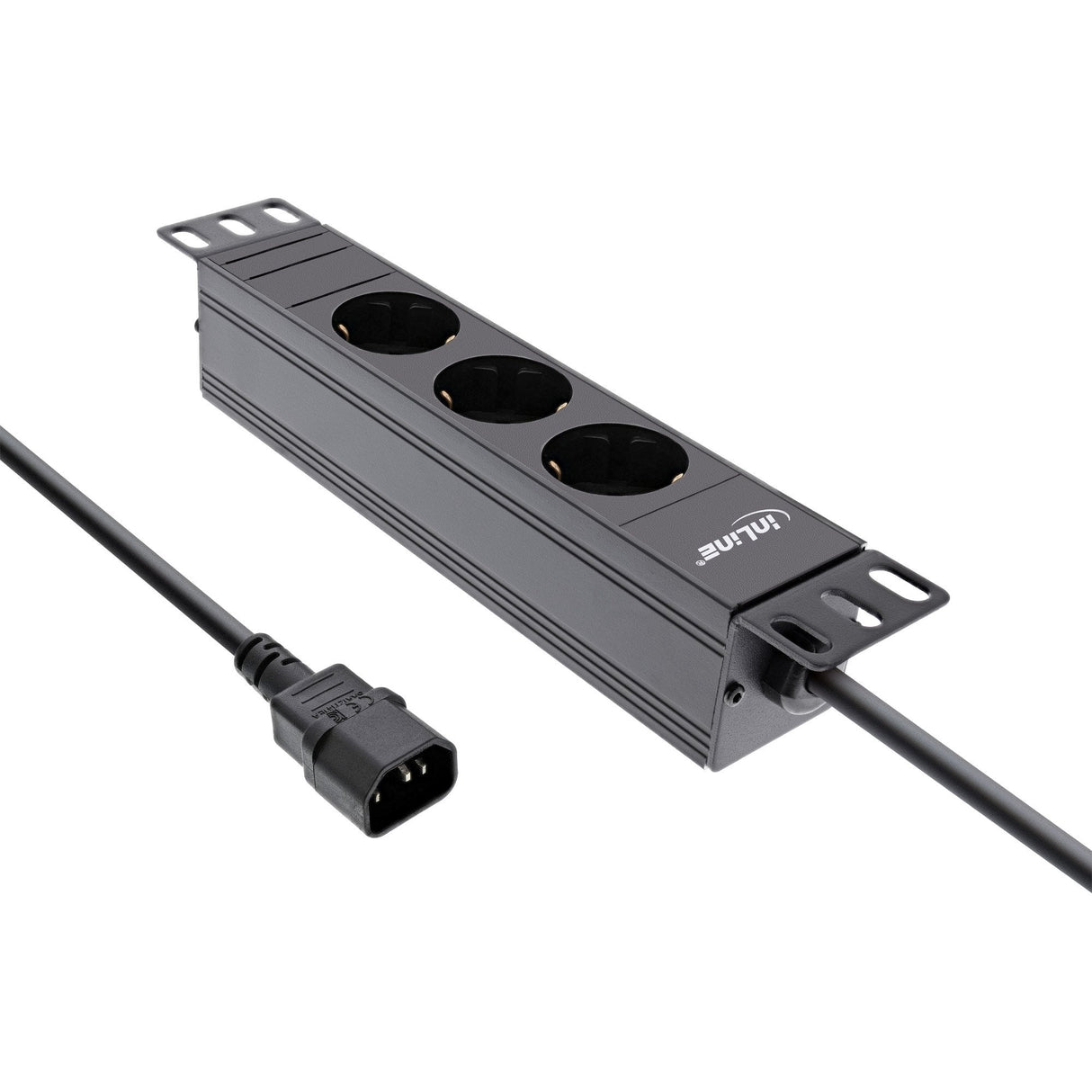 Regleta Inline De 10", Contacto De Protección De 3 Vías, Conexión C14, Sin Interruptor