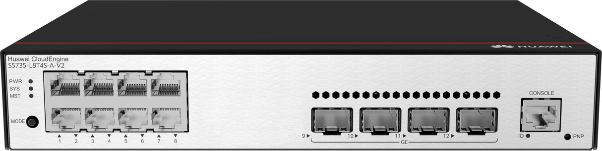 Huawei Switch S5735-L8t4s-A-V2 (8*10/100/1000base-T Ports, 4*Ge Sfp Ports, Ac Power) + Software (98011977 + 88037bnm)