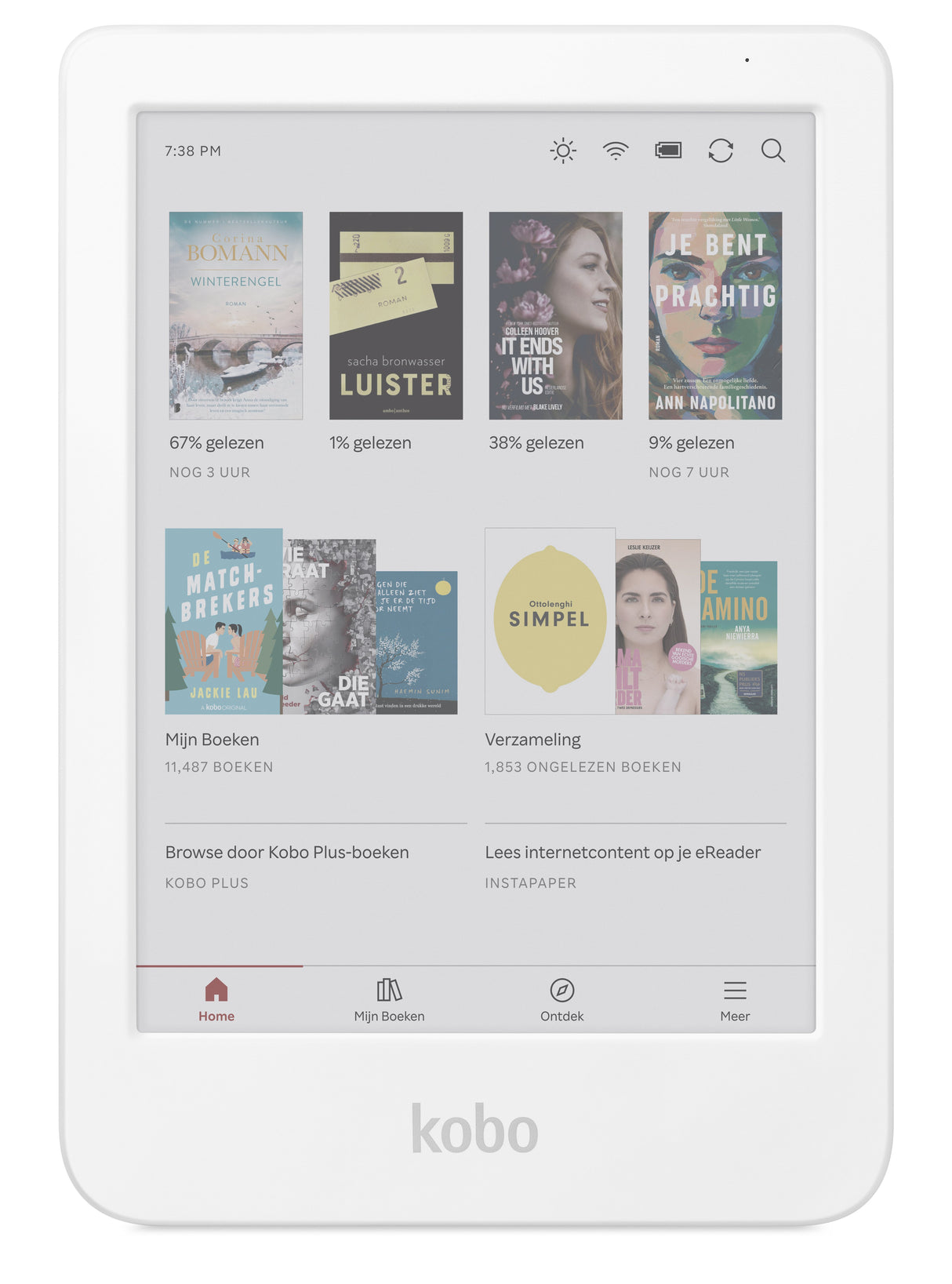 EAN 681495010042 - Kobo Clara Colour lectore de e-book Pantalla táctil 16 GB Wifi Blanco imagen 1