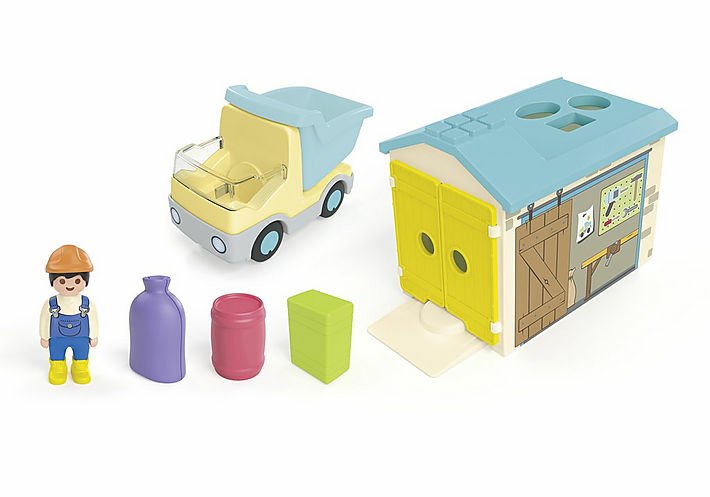 Playmobil Junior Camión Con Garaje