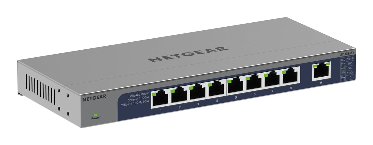 EAN 606449168396 - NETGEAR GS108MX-100EUS switch No administrado L2 Gigabit Ethernet (10/100/1000) Montaje en pared/escritori imagen 6