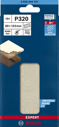 EAN 4059952540795 - Bosch 2 608 900 741 accesorio para lijadora 10 pieza(s) Red para lijado imagen 2