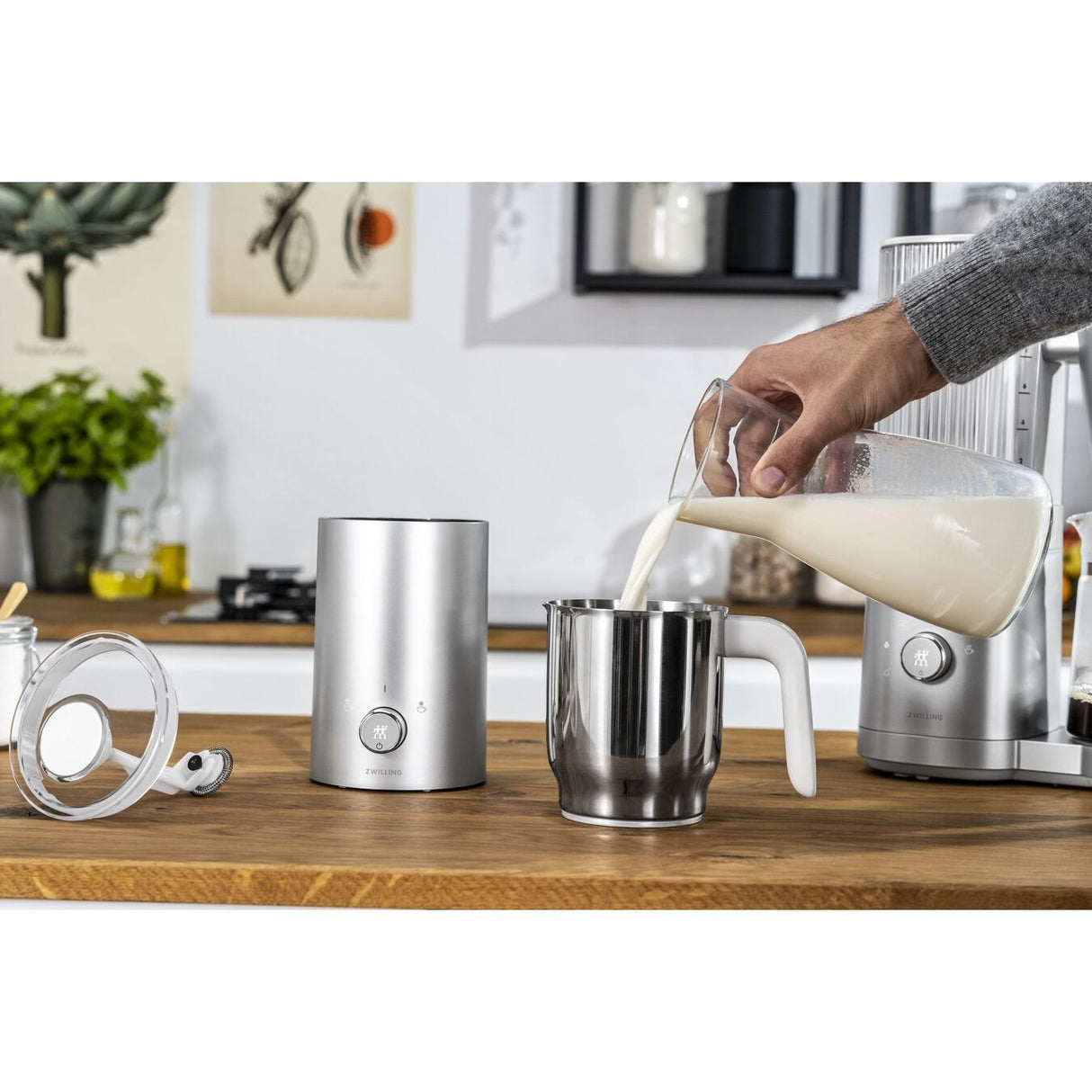 Espumador De Leche Zwilling Enfinigy - Plata