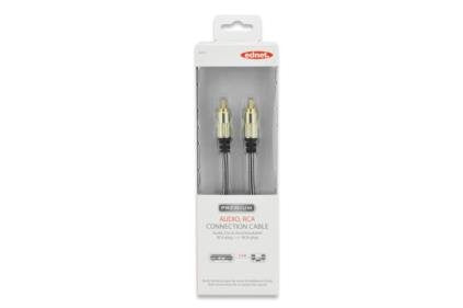 Ednet Rca M/M, 1.5m Cable De Audio 1,5 M Negro, Blanco