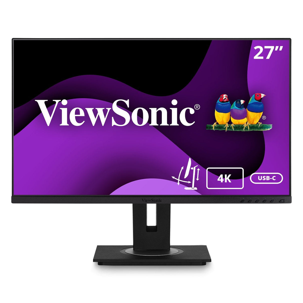 Viewsonic Vg2756-4k Led Monitor - 4k - 27" - 250 Nits - Resp 5ms - Incl 2x2w Speakers