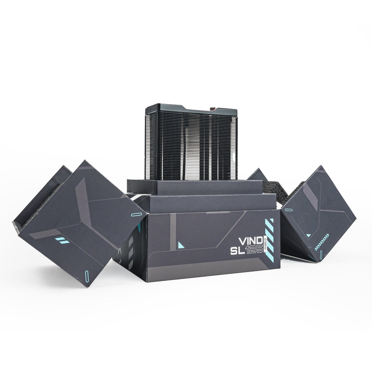 EAN 5298003820175 - Valkyrie VK-AIRSL125B sistema de refrigeración para ordenador Procesador Refrigerador de aire Negro imagen 4