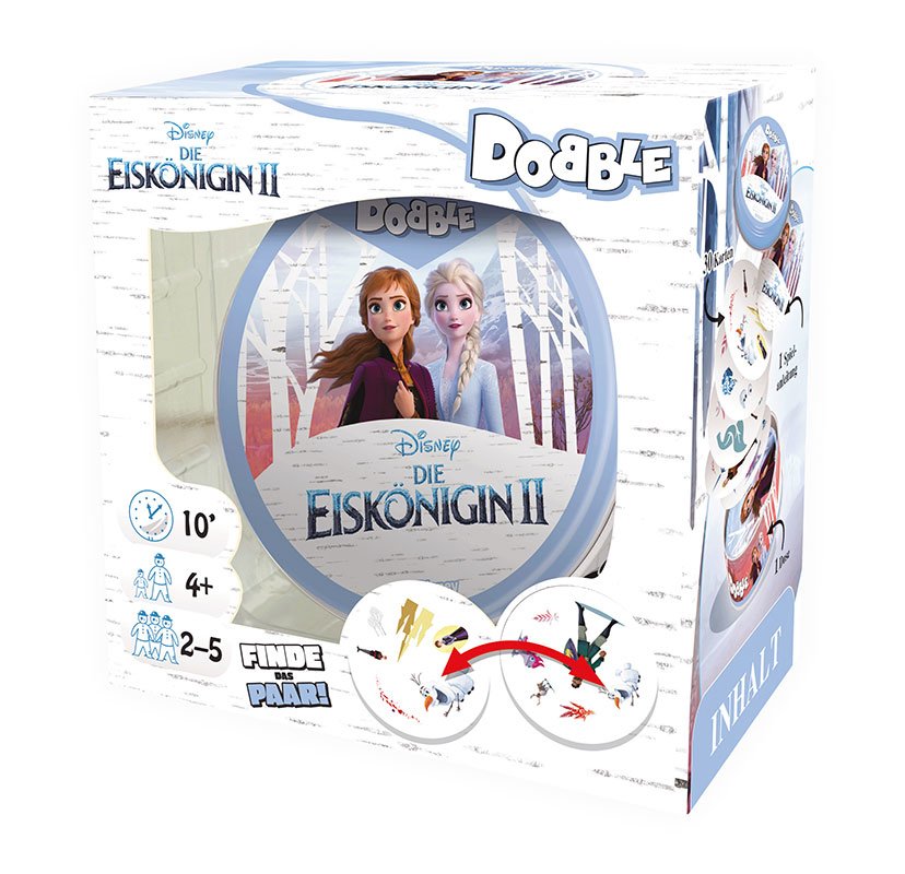 Asmodee Dobble Disney Frozen Ii, Juego De Cartas Asmd0068