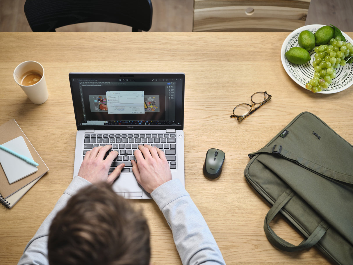 Maletín + Ratón Trust Gaming Bologna Para Portátiles Hasta 16' Verde