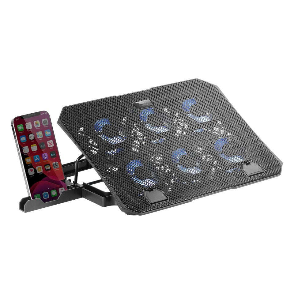 Soporte Refrigerante Mars Gaming Mnbc23 Para Portátiles Hasta 16' Iluminación Led