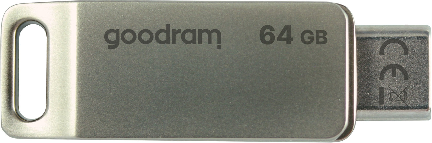Pendrive Goodram 64gb Oda3 Plata Usb 3.0 Tipo-C