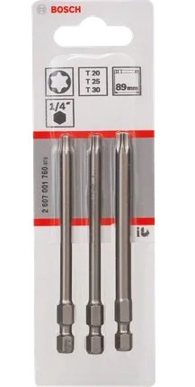 EAN 3165140302852 - Bosch 2 607 001 760 punta de destornillador 3 pieza(s) imagen 2