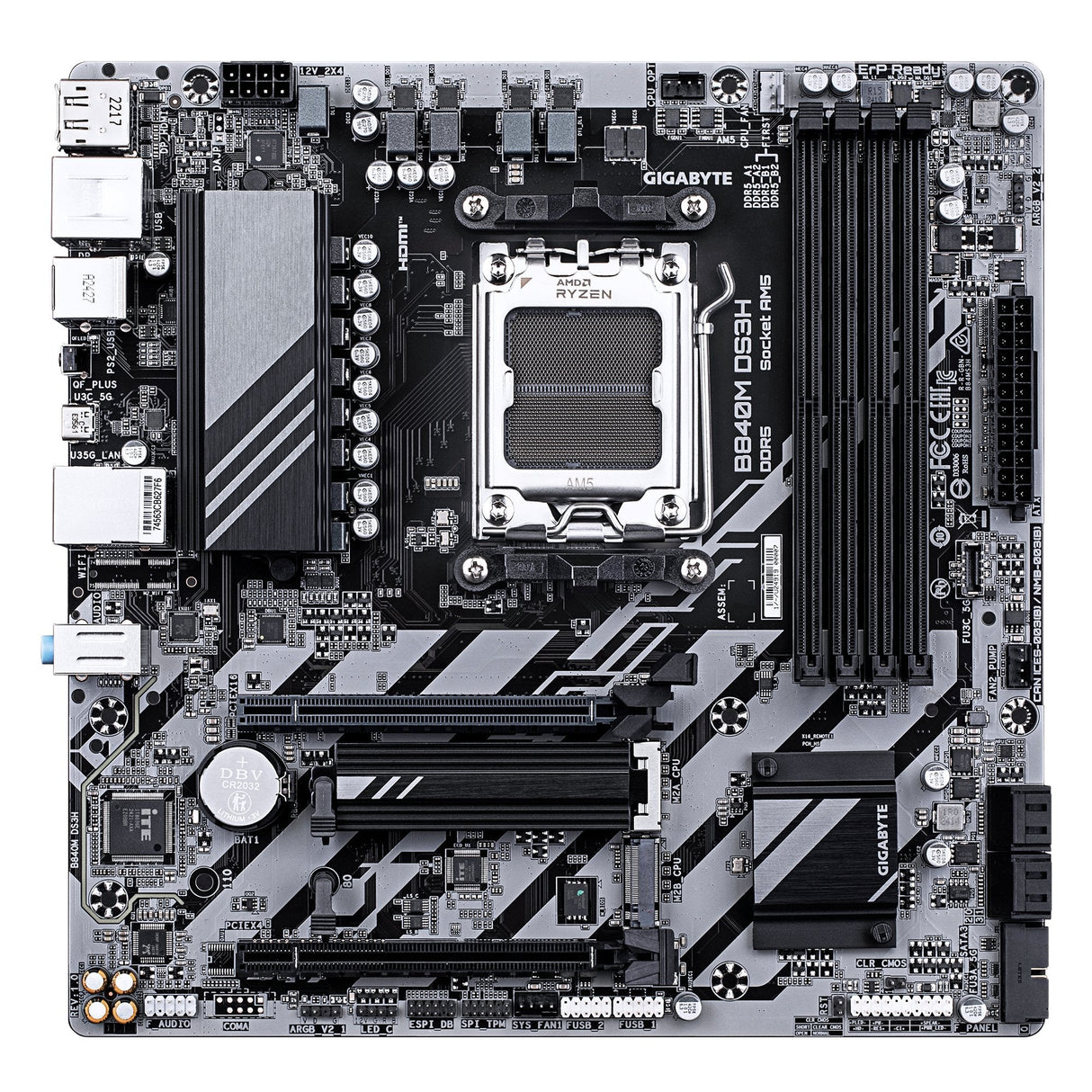 EAN 4719331868437 - GIGABYTE B840M DS3H placa base AMD B840 Zócalo AM5 micro ATX imagen 2