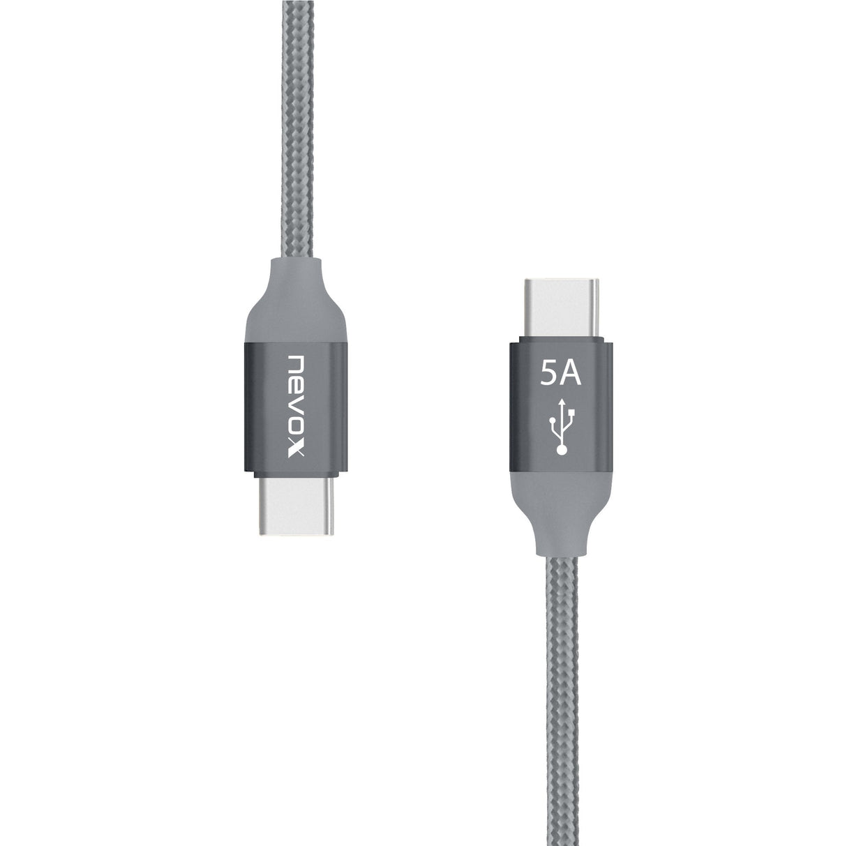 Daten- Und Ladekabel Usb-C 2.0 > Usb-C 2.0 Grau, 1 Meter