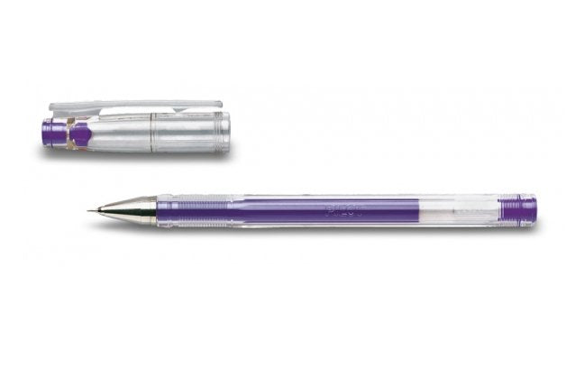 Pilot Boligrafo Tinta Gel Para Escritura Fina Y Precisa Con Cuerpo En Plastico Transparente - Violeta