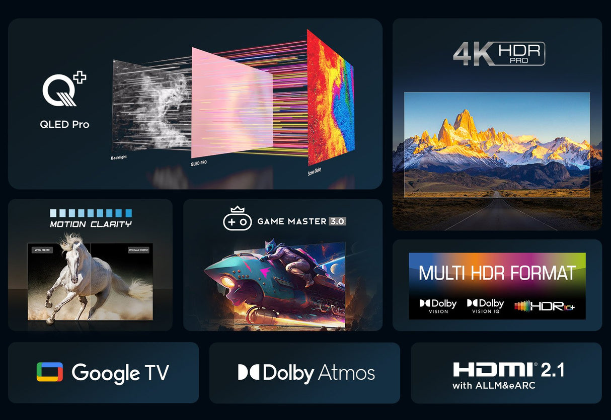 Televisor Tcl Qled 50c655 50' Ultra Hd 4k Smart Tv Wifi