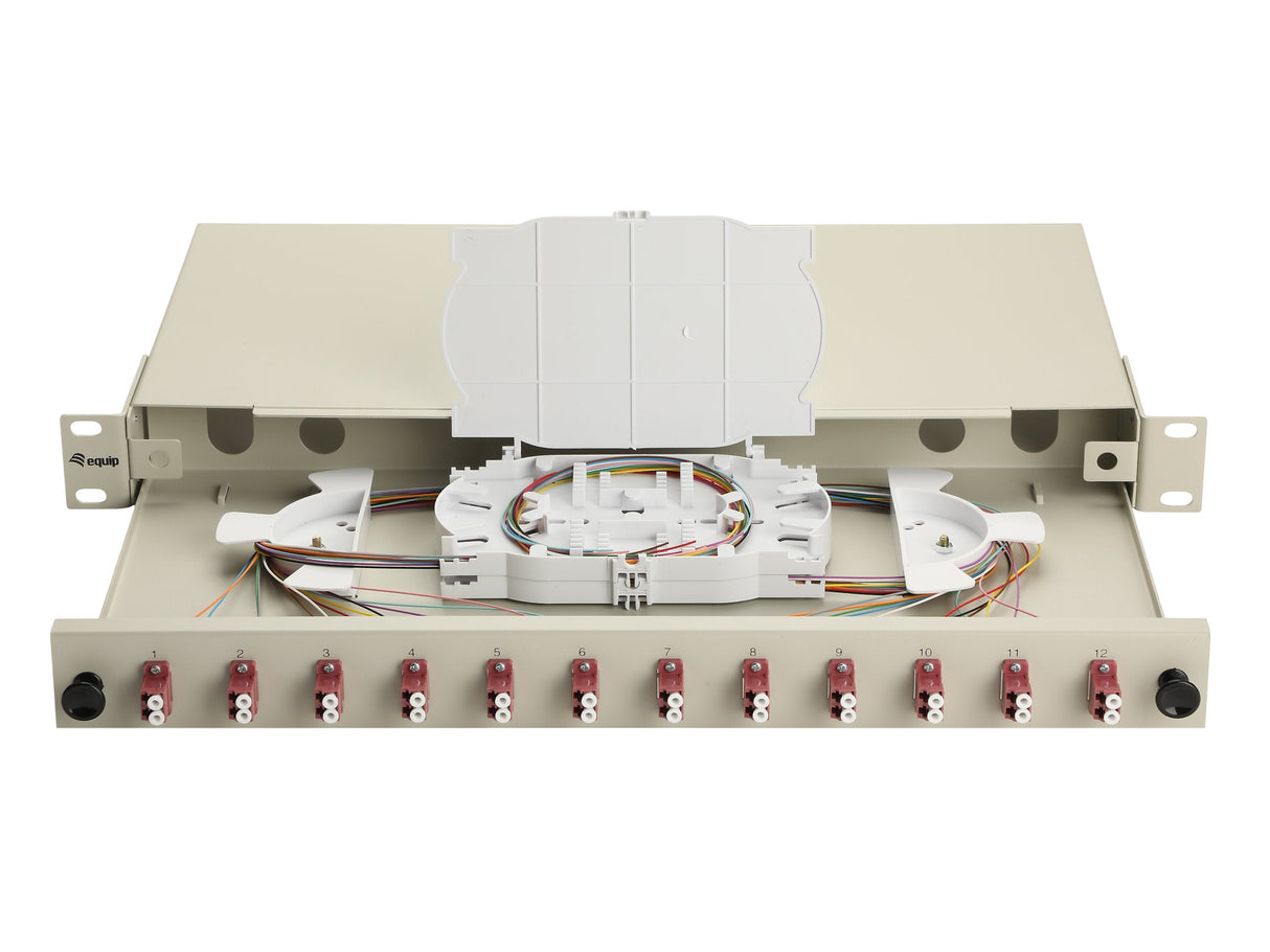 Equip Lwl-Spleisskamen 12-Port Lc-Duplex Om4 1u Komplett Gr