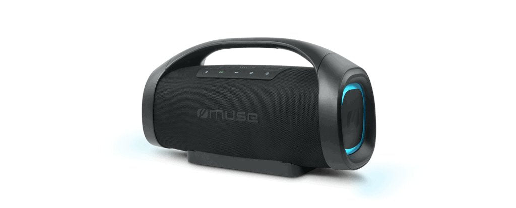 Altavoz Muse Portátil Bluetooth A Prueba De Salpicaduras, Negro