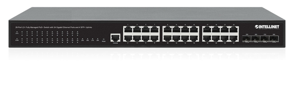 Intellinet 28-P Poe+ Managed Switch 4x10gbe 450w