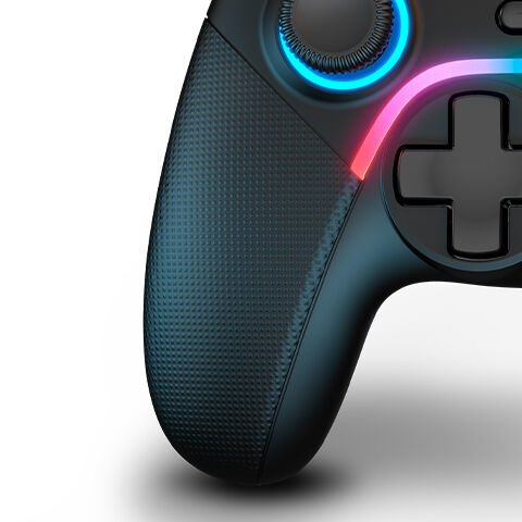 Mando Gamepad Krom Gamming Kayros Argb Pc Switch Android Ios
