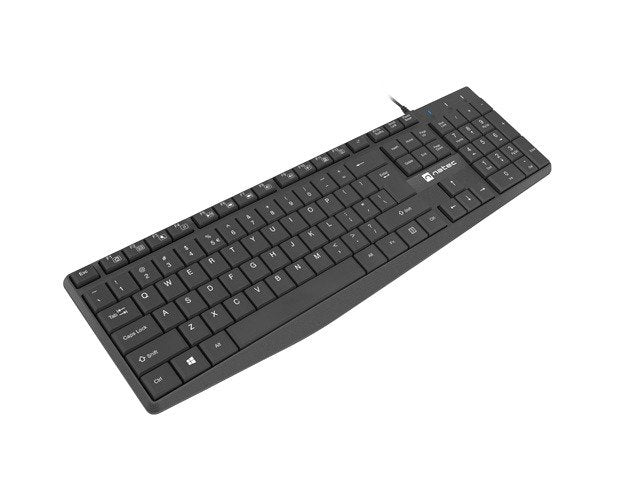 Teclado Ingles Natec Nautilus Us Slim Negro Nkl-1950