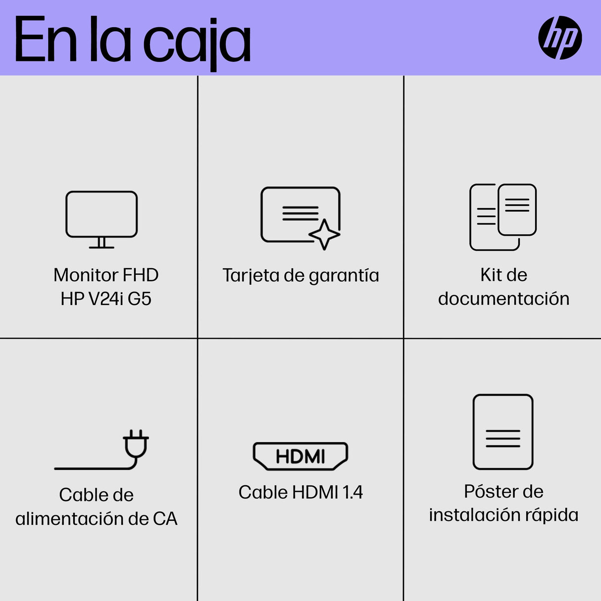 EAN 0196548193844 - HP V24i G5 FHD Monitor pantalla para PC 60,5 cm (23.8") 1920 x 1080 Pixeles Full HD LCD Negro imagen 12