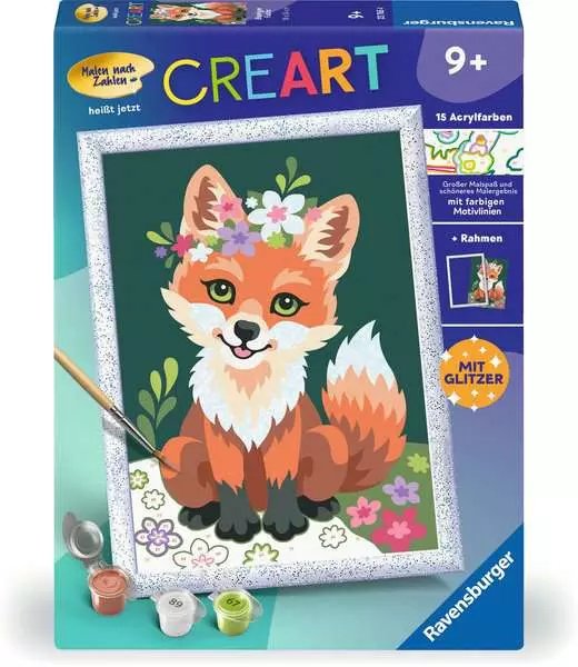 Pintura De Ravensburger Para Números - Flowery Fox 23765