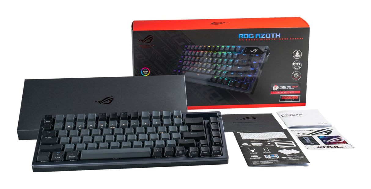 EAN 4711081875925 - ASUS ROG Azoth teclado Juego USB + RF Wireless + Bluetooth QWERTY Negro imagen 3
