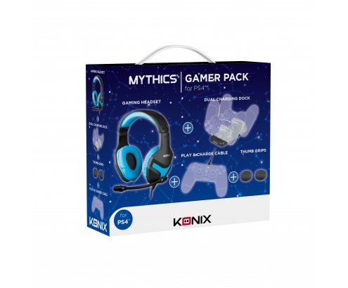 Gamer Pack - Auricular + Base De Carga + Grips
