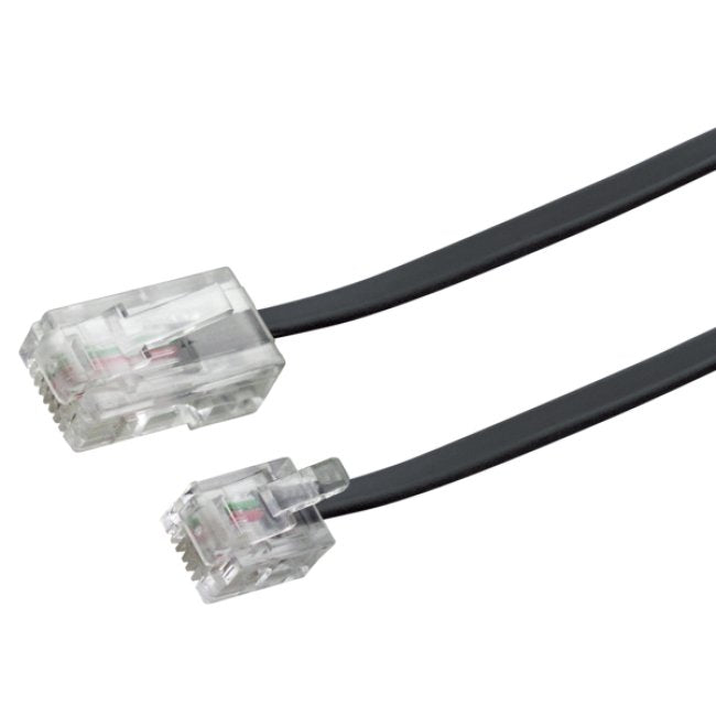 Cable De Módem Schwaiger Rj11 6p2c -> Rj45 8p2c 3m Negro