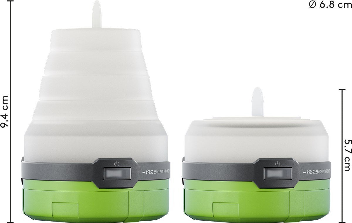 Linterna De Camping Led, 3 En 1, Plegable