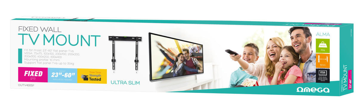 Omega Soporte Tv Fijo Vesa 400 23-60"Perfil Slim 10mm
