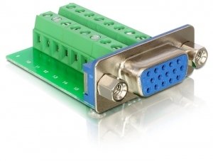 Vga Adapter - Hd-15 (Vga) (W) A Regleta De Terminales