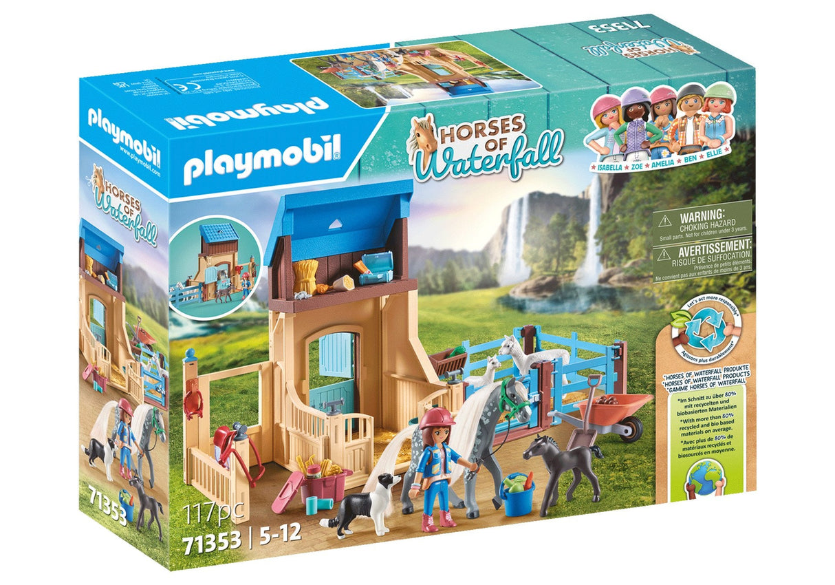 Playmobil 71353 Caballos De La Cascada Amelia & Whisper Con Caja De Caballos, Juguete De Construcción 71353