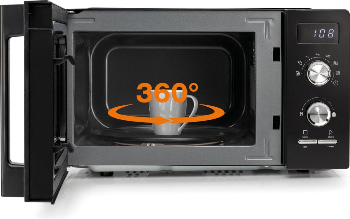 Horno Microondas Gorenje Mo20a3bh, Capacidad 20 L, Potencia 800 W, Negro