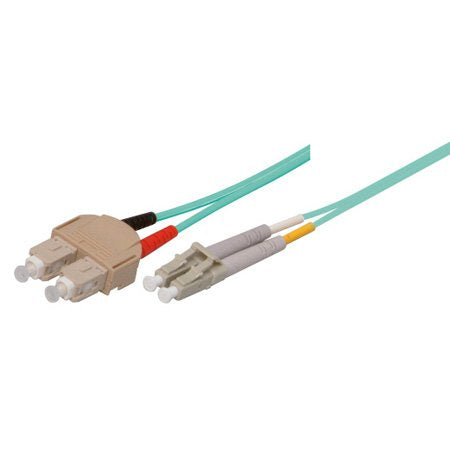 Cable De Red Lwl Duplex Om3 (Multimode, 50 125) Lc Sc, Lszh, Austauschbare Polarität, 2m, Good Connections®