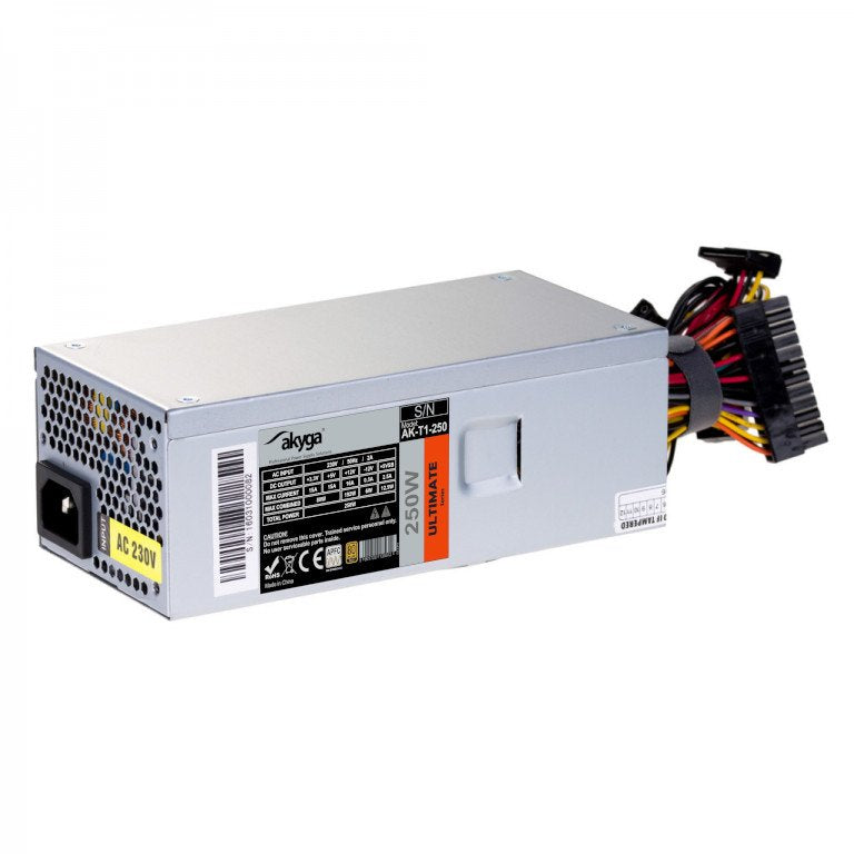 EAN 5901720135612 - Akyga AK-T1-250 TFX unidad de fuente de alimentación 250 W 24-pin ATX LFX Acero inoxidable imagen 1