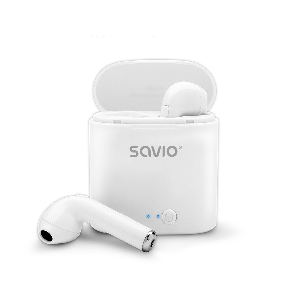 EAN 5901986044833 - Savio TWS-01 Białe Auriculares Inalámbrico Dentro de oído Llamadas/Música/Deporte/Uso diario Bluetooth Bl imagen 3