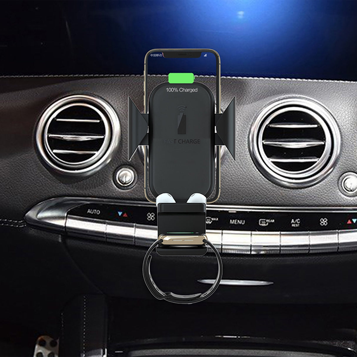 EAN 4040895006844 - Terratec ChargeAir All Car Soporte activo para teléfono móvil Teléfono móvil/smartphone, Reloj inteligent imagen 4