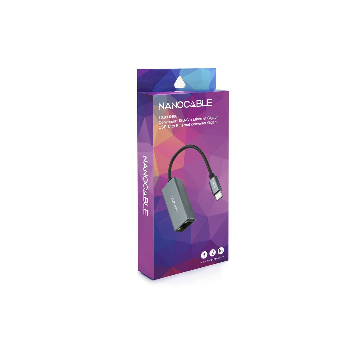 EAN 8433281011458 - Nanocable 10.03.0406 adaptador y tarjeta de red 1000 Mbit/s imagen 5