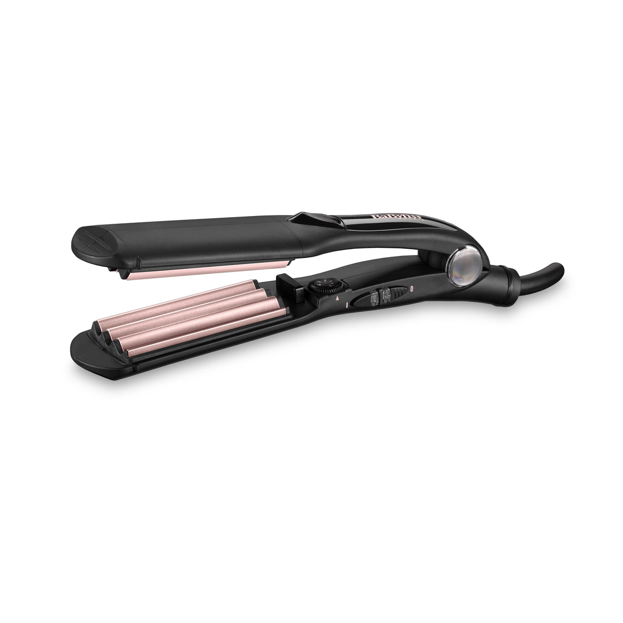 EAN 3030050154542 - BaByliss The Crimper Plancha alisadora y rizadora para flequillo Caliente Negro, Rosa 1,8 m imagen 1