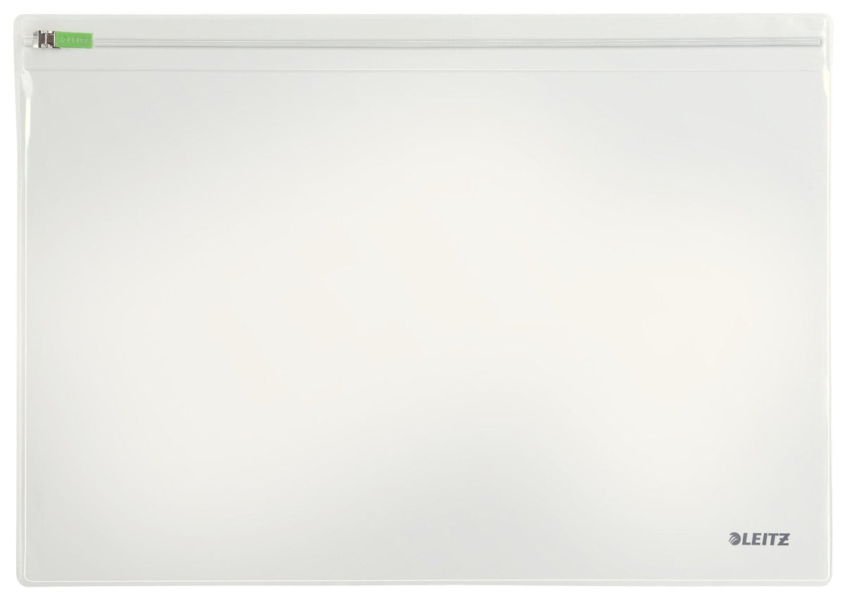 Leitz Traveller Pack De 2 Fundas Multiusos Transparentes - Tamaño 230x1x330mm - Cierre De Cremallera