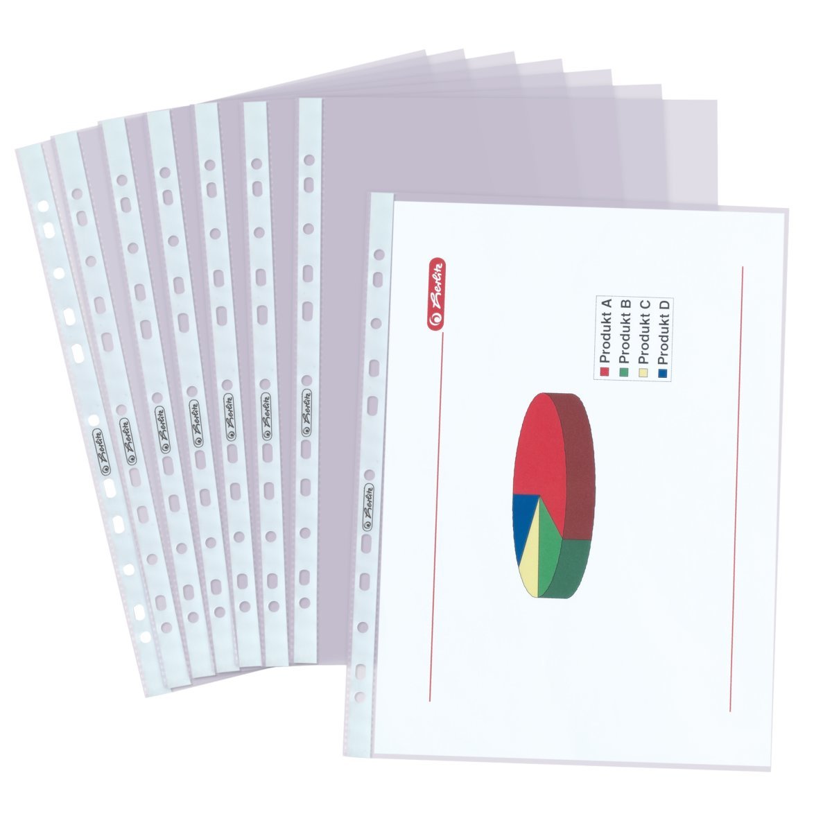 EAN 4008110312132 - Herlitz 10840320 protector de hojas 210 x 297 mm (A4) Polipropileno (PP) 100 pieza(s) imagen 3