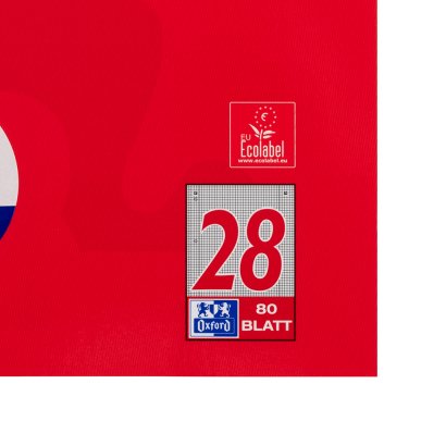 Oxford 100050361 Cuaderno Y Block A4 Rojo