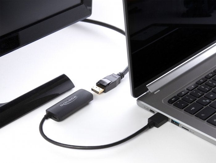 EAN 4043619632060 - DeLOCK 63206 adaptador de cable de vídeo 0,24 m HDMI tipo A (Estándar) DisplayPort + Micro-USB Negro imagen 2