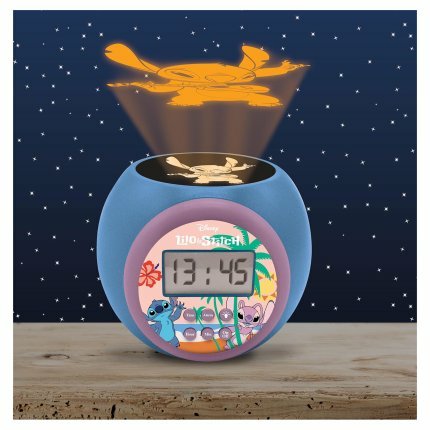 Reloj Alarma Proyector Stitch Disney